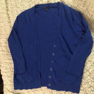 Blue button up cardigan